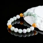 10mm Three-Color Burmese Jade Bracelet