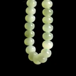 Oriental jade vintage bracelet with natural smooth jade beads
