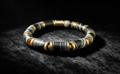 minimalist luxury natural stone jewelry for men bracelet and necklace