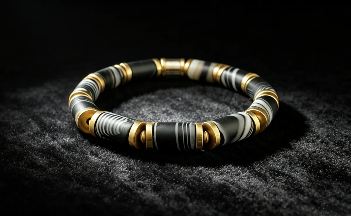 minimalist luxury natural stone jewelry for men bracelet and necklace