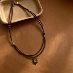 Maillard Coffee Beaded Necklace