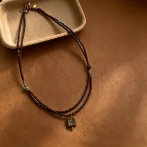 Maillard Coffee Beaded Necklace