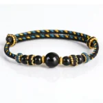 Obsidian Rope Bracelet