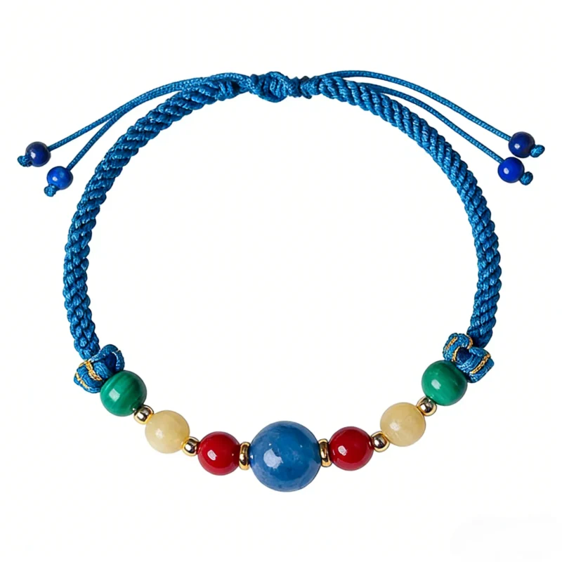 Natural Stone Braided Bracelet - Image 2