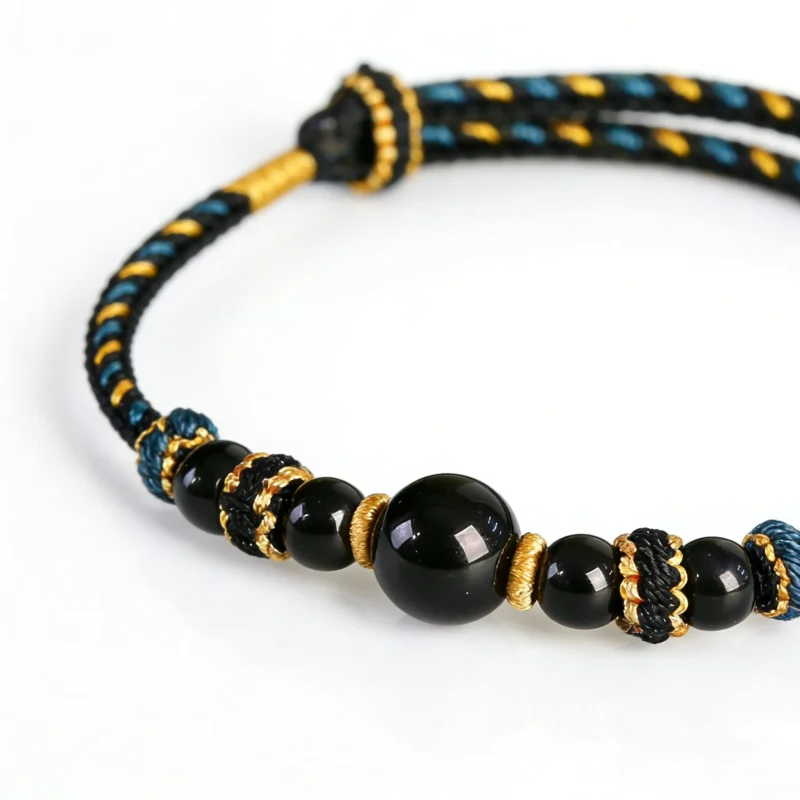Obsidian Rope Bracelet - Image 3