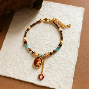 Maillard Colorful Drip Oil Flower Horse Bracelet