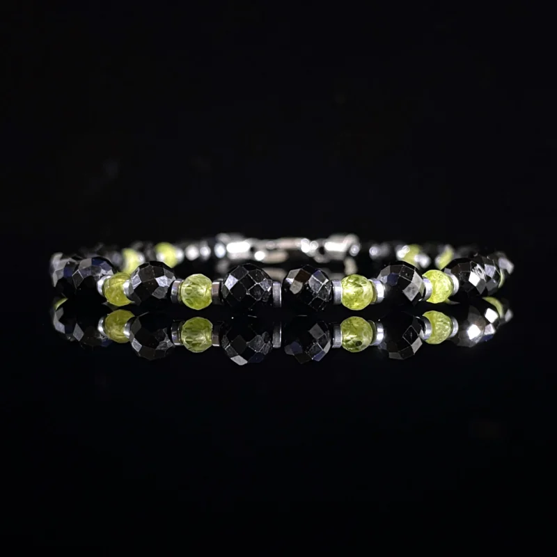 Peridot - Black Spinel