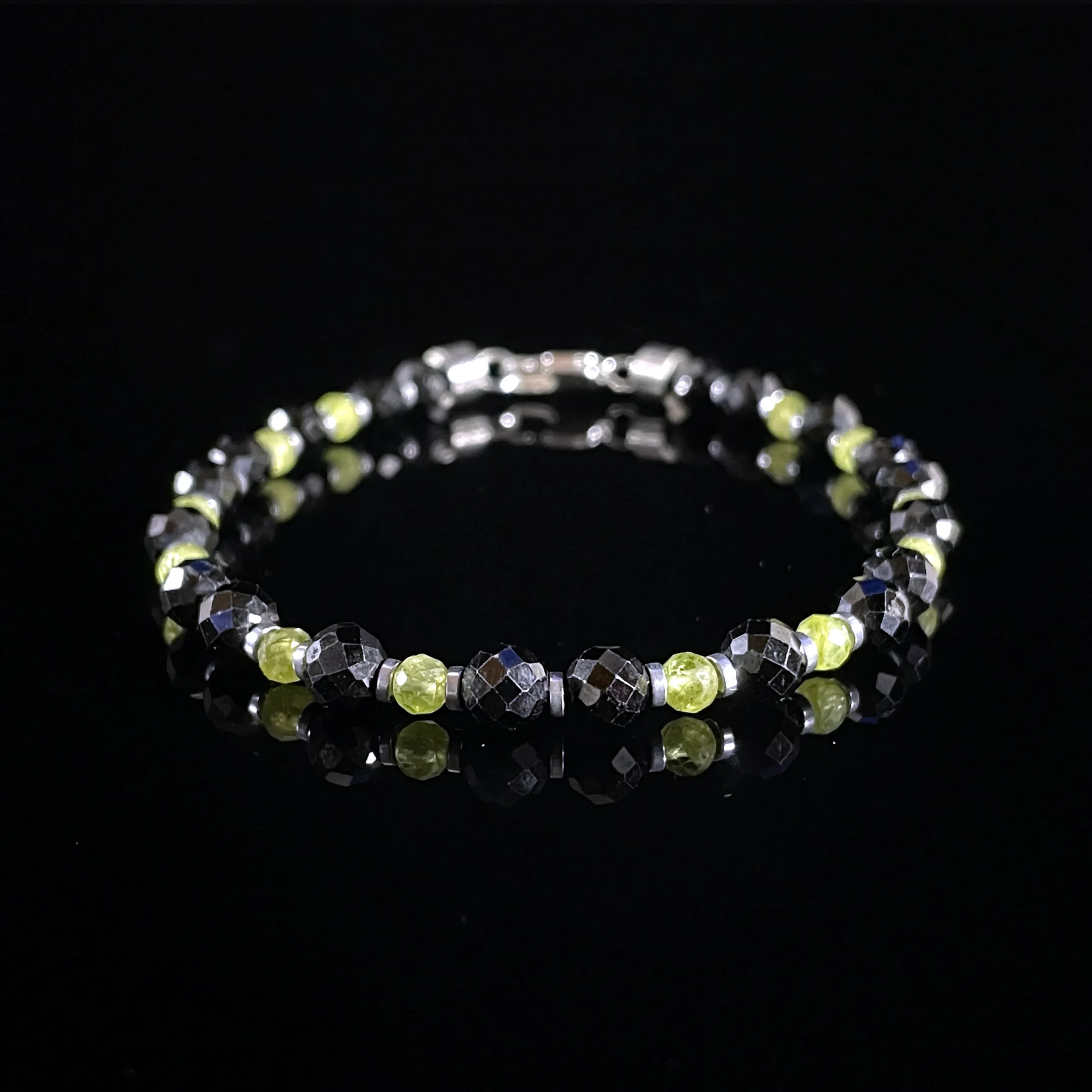 Peridot - Black Spinel Peridot - Black Spinel